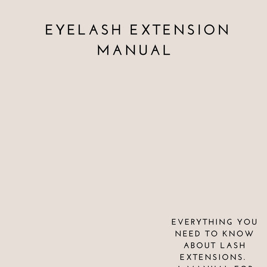 Eyelash Extension Manual Template